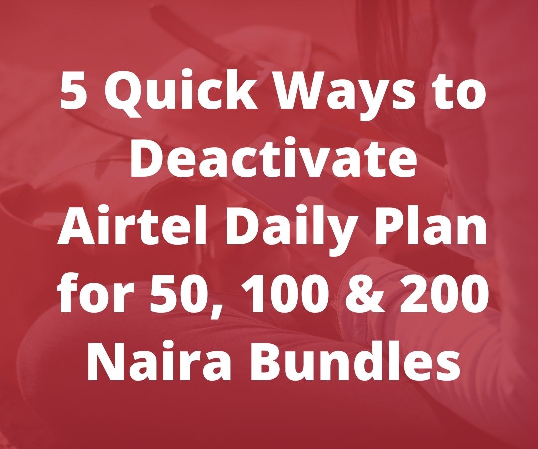 how to deactivate Airtel daily plan