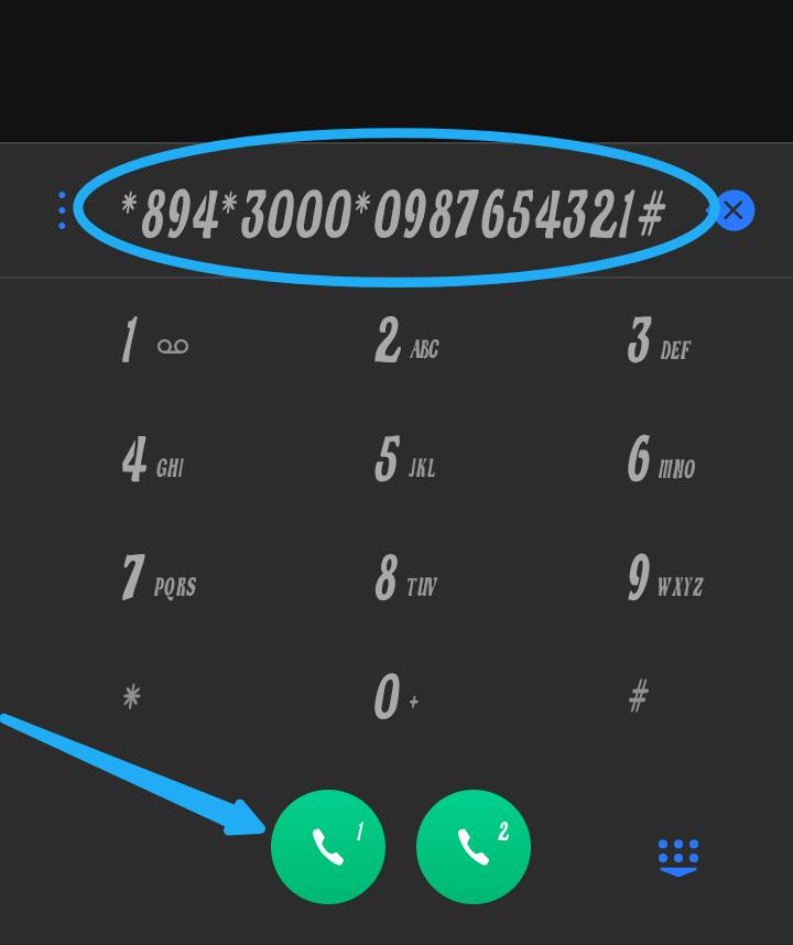 First bank transfer code